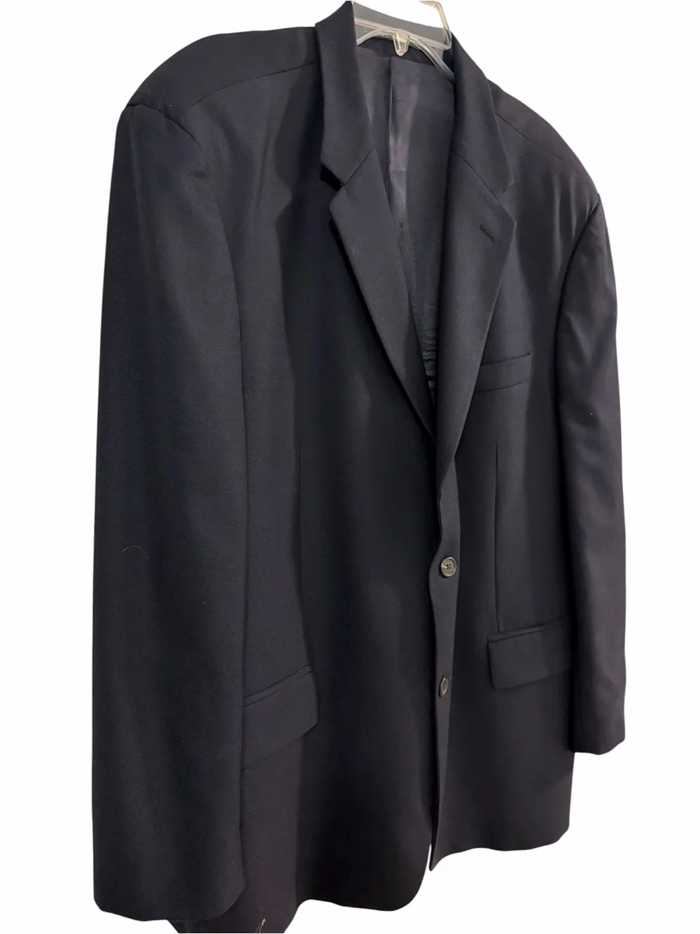 RALPH Ralph Lauren Black Wool Sport Coat Blazer Jacket Size 48R Classic Business